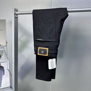 Winter Fashion Black Casual Washed Fleece Denim Jeans Youth Premium Lightweight Straight Leg Long Pants Bird Powder Brand