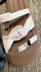 Sandal Jelly Wanita Terbaru/ Sendal Flat Strap 3Karet Gesper Cewek Kekinian/ Alina 009-H2 Jelly Import