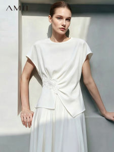 AMII | New Office Style Lace Asymmetric Blouse