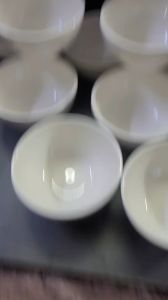 10 Chén nhỏ đựng nước chấm nước tương nước mắm gốm sứ La Hán - ( Đk: 8.5cm - Cao: 4.5cm)