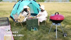 Charcoal Grill Portable Griller 17/14 inches Outdoor Camping BBQ with Stand High Quality Outdoor Barbecue