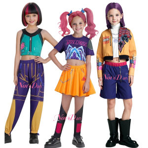 Kids Baby Girl Zoe Zoey Mira Rumi Cosplay Costume Outfit Anime Cartoon Huntrix KDPop KPDH Cosplay Halloween Costume