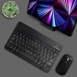DANYCASE | Wireless Keyboard for Tablet 10-13 inch iPad 2024 Huawei Samsung Xiaomi Pad Rechargeable Bluetooth Keyboard with Mouse