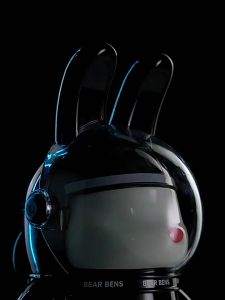 Space Moon Rabbit thermos cup Gift female high appearance level childrens large capacity straw cup Hipster play student water cup Valentines Day present