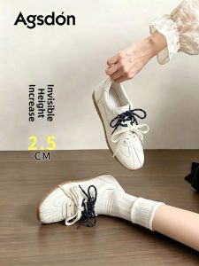 Agsdon | New Design Summer Ballet Flats White Sneakers