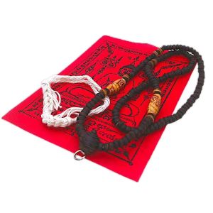 สร้อยกะลาห้อยพระ สร้อยกะลามะพร้าว แบบห้อยพระ 1 องค์ แบบหัวขุน สร้อยกะลาหัวขุน สำหรับผู้ชายและผู้หญิง ผ้ายันต์พระพุทธโสธร ด้ายสายสิญจน์มงคล ความยาว24นิ้ว สวมหัวได้