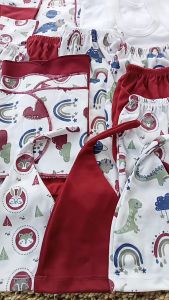 40Pcs Serian Maroon Paket Perlengkapan Bayi Lengkap