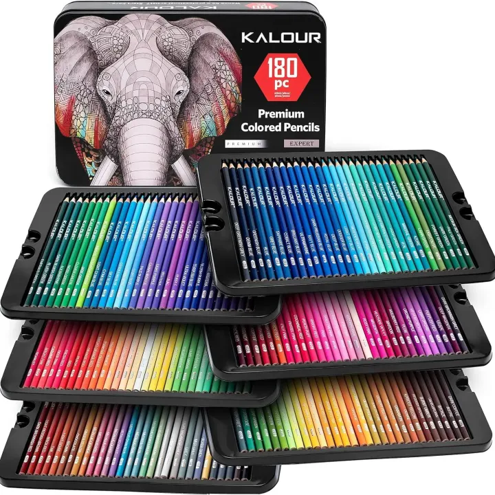 Sab Ritural Pencil KALOUR 50/72/180/240/300 Pcs Oil Colored Pencils Set Professional ...