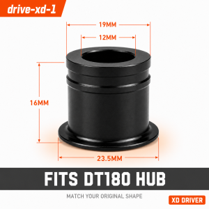 12mm Thru Axle Rear Hub End Cap Adapter for DT Swiss 180 240 350 XD Freehub Body Bicycle Rear Wheel Hub Converter CNC Alloy