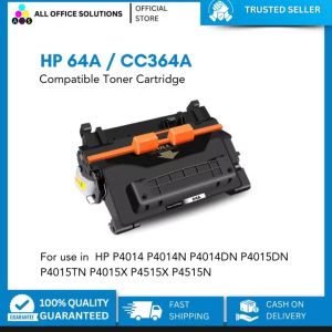 AOS HP 64A / CC364A Toner Cartridge Standard-Capacity Premium Brand for use in HP P4014 P4014N P4014DN P4015DN P4015TN P4015X P4515X P4515N