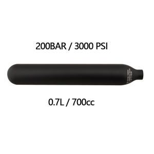 Scuba 0.7L 700cc 200BAR 3000PS Gas Cylinder 6061 Aviation Aluminum Alloy Air Tank For Diving Aquarium Station M18*1.5 HPA CO2 Sports Water Bottles Accessories