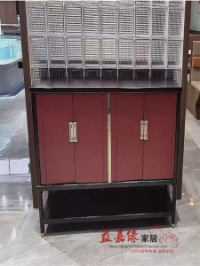 New Chinese Style Solid Wood Entrance Cabinet Foyer Console Tables Side View Hotel Sideboard Cabinet Accessible Luxury a Long Narrow Table Modern Curio Cabinet