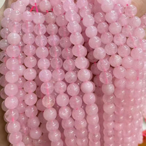 Natural Stone Beads Rose Pink Quartz Crystal Round Loose Spacer Beads For Jewelry Making DIY Bracelets Necklace 2 3 4 6 8 10mm