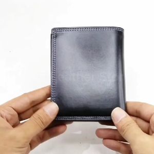 Dompet Pria Wanita 100% Full Kulit Luar Dalam Model Berdiri Vertikal