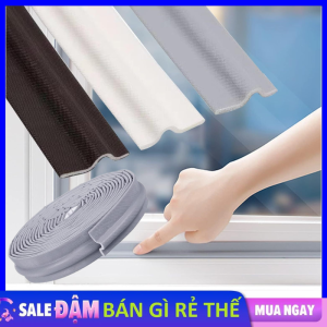 Miếng Dán Chắn Đáy Cửa - Thanh Chặn Dán khe Cửa Chống Bụi Côn Trùng Tiếng Ồn - Thanh Dán Chân Cửa - Cuộn Ron Dán Khung Cửa  Nẹp Xốp Chặn Khe Cửa Chặn Nước  Ngăn Gió Điều Hoà Tránh Kẹp Chân Tay Trẻ Nhỏ