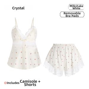 CHENGCHE | Elegant Seductive Lightweight Summer Sleepwear Camisole Set 2026 New Version