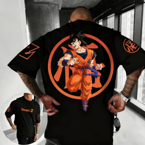 Bandai | 2026 New Summer Dragon Ball 40th Anniversary Anime Wukong Print 3D Flower Fashion Quick Drying T-shirt Street Wear Neutral Y2k