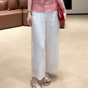 YOUFAN | Crossed Collar Retro Button Chinese Style Casual Loose Printed Womens Blouse