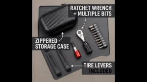 Portable Bicycle Repair Tool Kit Cycling Maintenance Set with Ratchet Wrench Screwdriver for Home Workshop Travel & Outdoor Rep