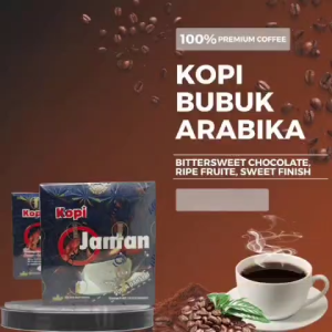 robusta hitam biji jantan giling halus 1 box 10sachet bisa cod  aroma nikmat grade A