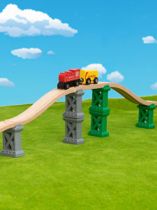 LEKU | Compatible Wooden Bridge Rails and Plastic Pillars
