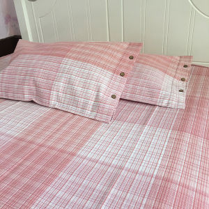 High End Shandong Old Coarse Cloth Cooling Mat Three Piece Set Single Double Bed Single Double Bed Cotton Fabric Machine Washable