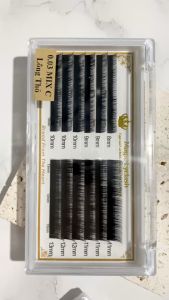 Mi Lông Thỏ Cao Cấp Siêu Tự Nhiên Nối Mi Tàng Hình Cong C CC D Dày 0.03 - 0.07 Dài Mix 8-13mm