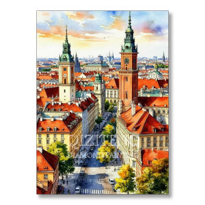 Acrylic Paint By Numbers Urban Scenery Painting By Numbers on Canvas Coloring By Number for Adults Paint Digital Art