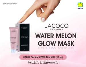 { isi10 Ml }WATERMELON GLOW MASK MINI| LACOCO WATERMELON MINI| GLOW MASK MINI