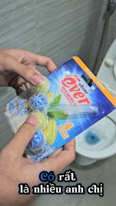 Viên treo bồn cầu Evershine vỉ 4 viên Hương chanh