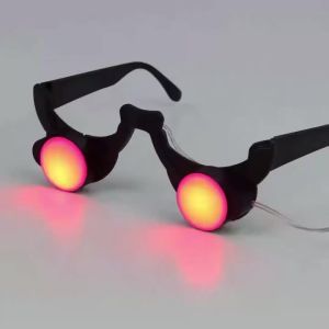 Halloween Horror Red Eye Glasses Props Funny Personality Scary Horror Glasses Party Tricky Eyes Cosplay Prop Glow In The Dark