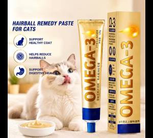 Cat Hairball Control Paste And Skin Coat Supplement With Fish Oil Digestive Health Gel For Cats Shiny Fur And Hairball Removal