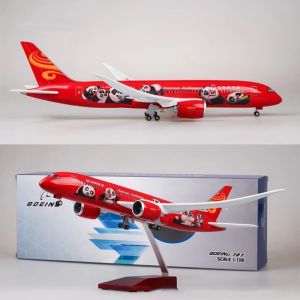 Mô Hình Máy Bay Panda Hãng Hàng Không Hải Nam B787 Bằng Nhựa Resin 43cm Tỷ Lệ 1:130 Đúc Nguyên Khối Có Đèn & Bánh Xe Đồ Trang Trí Nhà Cửa Hiện Đại Quà Tặng