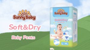 【ซื้อ 1 แถม 1】Sunny Baby กางเกงผ้าอ้อม Soft & Dry ขนาด S-XXXL กางเกงผ้าอ้อมเด็กซันนี่เบบี้รุ่นซอฟท์ แอนด์ ดราย สามารถดูดซับได้นานถึง 10 ชั่วโมง.