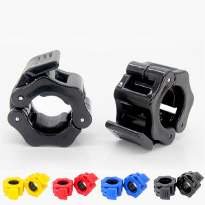 คู่ล็อค 25/50mm Barbell COLLAR LOCK Dumbell คลิป CLAMP ยกน้ําหนักบาร์ GYM Dumbbell LOCK CLAMP ฤดูใบไม้ผลิคลิปฟิตเนส