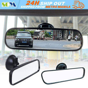 car Rear View Mirror Car Rear Mirror 360° Rotates Wide-angle Rearview Universal Adjustable Suction Cup Interior Auto Assisting Mirror Adjustable Suction Cup Car Rear Mirror Interior Rear View Mirror Universal Wide-angle Rearview Mirror