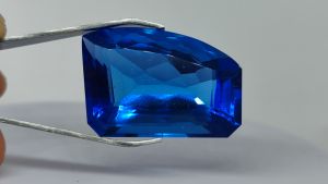 Natural Brazil Blue Topaz 65.0 Cts. Cushion Cut Eye Clean Grade Loose Gemstone