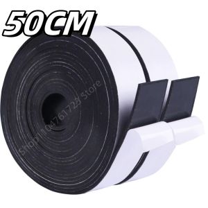 50cm Black Silicone Rubber Strip Self Adhesive Anti-skid Shock Absorption Damper High Temperature Resistant Sealing Strip