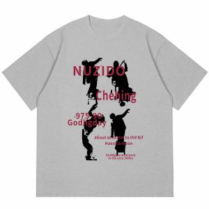 SHUQINGLAI | Vintage Style Cotton Short Sleeve T-shirt