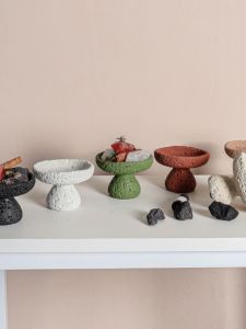 Fragrant Stone Container Fragrance New Ins Wind Non-Porous Moon Grain Cement Mini Homemade Fragrant Stone DIY