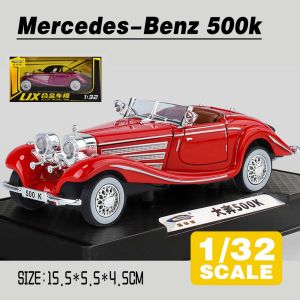 LEO 1:32 Mercedes 500k Classic Car Diecast Model Car Alloy Cars Toys Collection Gift For Kids Boy Girl