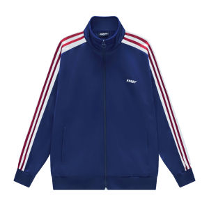 South Korea Trendy Sportswear Suit Womens Jin Taiyan Same Autumn and Winter Casual Stand Collar Cherry Pink Outwear Men