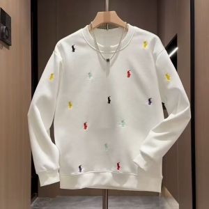 Áo Nỉ Dài Tay Thêu American High-End Dành Cho Nam Mùa Thu 2025 Áo Cổ Tròn Thường Ngày Thoáng Khí Ấm Áp Không Biến Dạng