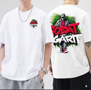 Kaos katun viral sobat ngarit putih