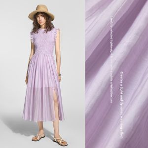 BEIQIANI | French Romantic Heavily Gathered Ruffled Textured Long Dress