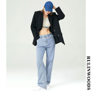 RULINWOODS Womens Loose Form Blazer Korean Style Suit