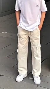 SIGMALE - AIDEN PANTS Celana Cargo Streetwear Multi-Pocket Cargo Pants Male Harajuku Style Casual