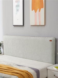 New Simple Style Bedside Cover Cloth Art Full Wrap High End Wood Bed Head Cover Universal Four Seasons Breathable Dustproof