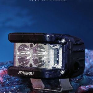 FTKP รถจักรยานยนต ์ LED 12V-80V 25W จักรยานยนต์กันน้ำความสว่างสูงไฟกระพริบภายนอก