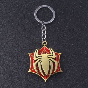 Movie Rotatable Spider Blade Keychain Creative Men Spider Keyring Cosplay Prop Handsome for Men Women Backpack Hero Jewelry Gift